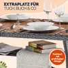 CASARIA® Polyrattan Gartentisch Ablage FSC®- zertifiziertes Produktbild-Vorschau 4