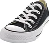 A single black Converse Chuck Taylor All Star sneaker is shown from a diagonal, slightly front-facing angle against a white background. Voir les images du produit