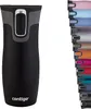 A black Contigo travel mug is shown next to a stack of various colored travel mugs. Anteprima dell’immagine prodotto