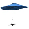 vidaXL Ombrellone con palo in alluminio 460x270 cm Blu Anteprima dell’immagine prodotto 8