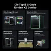 Imprimante 3D Creality K2 Combo, volume d'impression de 260 Voir les images du produit 2