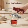 Verstellbarer Glasöffner aus Edelstahl mit Holzgriff Produktbild-Vorschau 4