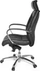 FineBuy chaise de bureau en cuir véritable noir chaise de Voir les images du produit 3