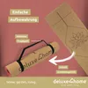 deluxe4home® Yogamatte Kork Gymnastikmatte Rot I TPE Produktbild-Vorschau 7