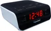 A digital clock radio with a red LED display. Produktbild-Vorschau