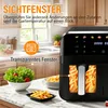 OYAJIA Heißluftfritteuse 9 L - 2 Kammern, Smart Finish, Produktbild-Vorschau 5