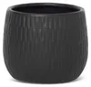Donica dekoracyjna czarna 14x14x12 cm z glinki ceramicznej Podgląd zdjęcia produktu 2