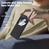 A person is holding a black flip phone case with a phone inside, resting on a couch. Náhled obrázku produktu