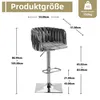 Barová židle AIORBER (sada 2 kusů), ručně tkaná, výškově Náhled obrázku produktu 9