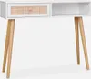 sweeek - Konsolentisch mit Rattangeflecht 100x29x81cm - Produktbild-Vorschau 1