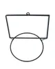 Howhomely porte-plantes support mural noir autour de 22 cm Voir les images du produit 6