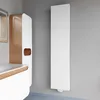 A modern bathroom with a sink and a tall white radiator. Produktbild-Vorschau