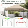 Sekey Vervangend dak voor paviljoen, 3 x 3 meter, Productafbeelding-voorbeeld 2