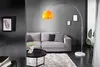 Design Bogenlampe LOUNGE DEAL orange mit weißem Marmorfuß Produktbild-Vorschau 2