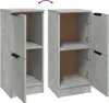 vidaXL Credenza grigio cemento 30x30x70 cm materiale a base Anteprima dell’immagine prodotto 9