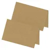 itenga 24x Tischkarten Neutral Braun Kraftpapierstruktur Produktbild-Vorschau 1