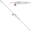 JOBO Schildband 925 Sterling Silber rhodiniert 14 cm Gravur Produktbild-Vorschau 2