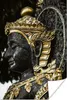 MuchoWow® Poster Buddha - Gesicht - Gold 60x90 cm - Produktbild-Vorschau 1