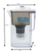 A water filter pitcher with dimensions indicated. Produktbild-Vorschau