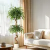 Kunstpflanzen Ficus Benjamini Ficusbaum mit Topf 150 cm – Produktbild-Vorschau 6