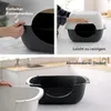 Rotho Katzentoilette mit Haube Bella – 56 x 39,5 x 38 cm – Produktbild-Vorschau 4