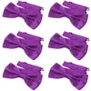 6er Set DonDon Herren Fliege 12 x 6 cm gebunden und Produktbild-Vorschau 2