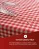 Wachstuch kariert Landhaus Bauernkaro Tischdecke rot - 140 Produktbild-Vorschau 5