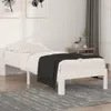 vidaXL Postel z masivu bílá 75x190 cm Náhled obrázku produktu 2