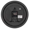 The back of a black wall clock is shown, with the battery compartment and movement mechanism visible. Náhled obrázku produktu