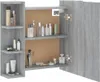 vidaXL Spiegelschrank mit LED Grau Sonoma 70x16,5x60 cm Produktbild-Vorschau 4