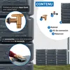 4rain SLIM STONE DÉCOR Réservoir Mural Ensemble 1530 L, Voir les images du produit 4