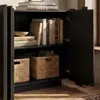 FUFU&GAGA Sideboard Schwarz 150cm - Moderne Kommode mit 4 Produktbild-Vorschau 5