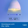 A smart light bulb with a dimmer slider and brightness information. Produktbild-Vorschau