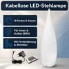 Kabellose LED-Stehlampe 80 cm RGB Farbwechsel mit Produktbild-Vorschau 2