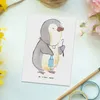 Mr. & Mrs. Panda Postkarte Zahnarzt Herz - Weiß - Geschenk, Produktbild-Vorschau 2