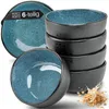 Moritz & Moritz ORGANIC reaktiv blau Müslibowl Set 6 tlg. Produktbild-Vorschau 1