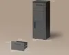 Mobiletto bagno Livinity Ronco Antracite lucido 30 x 81 cm, Anteprima dell’immagine prodotto 3