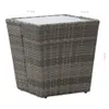 vidaXL Tavolino grigio 41,5x41,5x43 cm in poly rattan e Anteprima dell’immagine prodotto 7