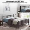 COSTWAY Lit métallique Cadre de lit pour matelas de 200 x Voir les images du produit 4