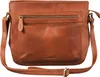 A brown leather handbag is shown against a white background. Produktbild-Vorschau