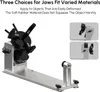 A product shot of a rotary roller attachment for a laser engraver, with accompanying feature callouts. Náhled obrázku produktu