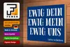 Holzschild Ewig Dein Ewig Mein Ewig Uns, 30 x 20 cm, Produktbild-Vorschau 4