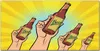 Coloray Küchenrückwand 120x60 Spritzschutz aus Glas - Bier Produktbild-Vorschau 1