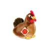 A plush toy hen sitting on a white background. Produktbild-Vorschau