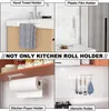 Küchenrollenhalter Weiß ohne Bohren Selbstklebend praktisch Produktbild-Vorschau 4