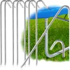 COM-FOUR® 8x XL Bodenanker aus massivem Stahl, J-Form 40 Produktbild-Vorschau 2