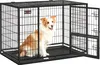 FEANDREA Hundekäfig, Hundebox mit 2 Türen, 107 x 70 x 74,9 Produktbild-Vorschau 1