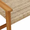 vidaXL Ławka ogrodowa beżowa 112 cm z polirattanu i drewna Podgląd zdjęcia produktu 7