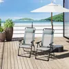 Outsunny sada 2 skládacích židlí Skládací zahradní židle s Náhled obrázku produktu 2