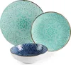 Set di stoviglie Excelsa 18 pezzi Versailles Azzurro Gres Anteprima dell’immagine prodotto 2